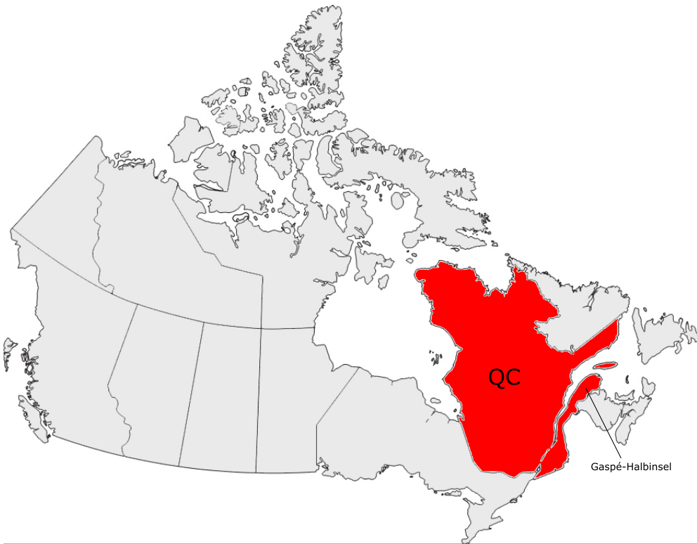 Québec (St. Lawrence Strom • Gaspé Halbinsel)