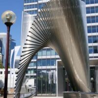 Platz der Republik Frankfurt, Germany<br>
"Die Welt" von Andreu Alfaro Die Welt (Frankfurt, Germany)