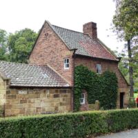 Cook’s Cottage in den Fitzroy Gardens Melbourne, Victoria<br>
Das älteste Gebäude Australiens Cook’s Cottage in den Fitzroy Gardens Melbourne, Victoria