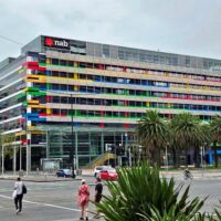 National Australia Bank in den Docklands von Melbourne, Victoria<br>
So geht modern... National Australia Bank in den Docklands von Melbourne, Victoria