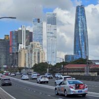 Skyline von Sydney von der Harbour Bridge Skyline von Sydney von der Harbour Bridge