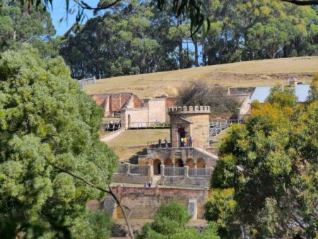 Port Arthur Historic Site in Port Arthur, Tasmania<br>
Ehemals eine berüchtigte Sträflingskolonie und Welterbe der UNESCO Port Arthur Historic Site in Port Arthur, Tasmania