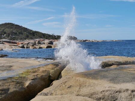 Blowhole in Bicheno, Tasmania Blowhole in Bicheno, Tasmania