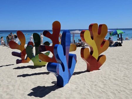 Sculptures by the Sea am Cottesloe Beach Perth, Western Australia<br>
70 wunderbare Kunstwerke direkt am Strand Sculptures by the Sea am Cottesloe Beach Perth, Western Australia