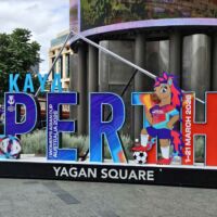 Perth Sign am Yagan Square Perth, Western Australia Perth Sign am Yagan Square Perth, Western Australia