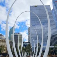"Spanda" von Christian de Vietri am Elizabeth Quay Perth, Western Australia<br>
Das 29 m hohe Wahrzeichen der Stadt "Spanda" von Christian de Vietri am Elizabeth Quay Perth, Western Australia