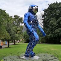 "Boonji Spaceman" von Brendan Murphy im Stirling Gardens Perth, Western Australia "Boonji Spaceman" von Brendan Murphy im Stirling Gardens Perth, Western Australia