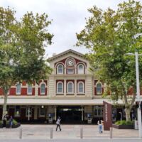 Perth Station, Western Australia<br>
Zentraler Verkehrsknoten der Stadt Perth Station, Western Australia