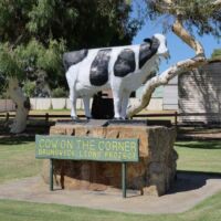Brunswick Junction am South Western Highway, Western Australia<br>
Zentrum der Milchwirtschaft von Western Australia Brunswick Junction am South Western Highway, Western Australia