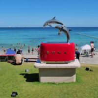 Sculptures by the Sea am Cottesloe Beach bei Perth, Western Australia<br>
70 moderne Skulpturen direkt am Strand Sculptures by the Sea am Cottesloe Beach bei Perth, Western Australia