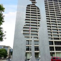 Burnett Plaza Fort Worth, Texas<br>
"Man with a Briefcase" von Jonathan Borofsky Man with a Briefcase (Fort Worth, Texas)