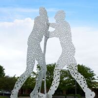 Council Bluffs, Iowa<br>
"Molecule Man" von Jonathan Borofsky Molecule Man (Council Bluffs, Iowa)
