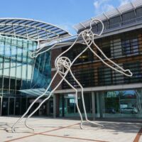 Verden, Germany<br>
"Walking Man" von Jonathan Borofsky Walking Man (Verden, Germany)