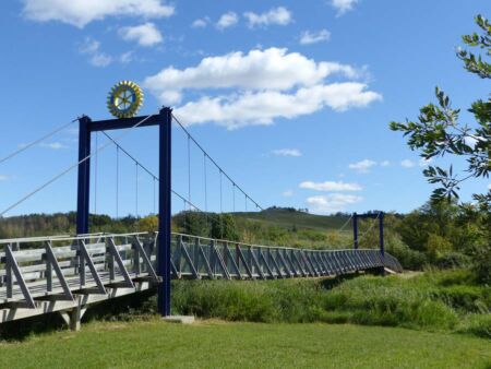 Rotary Swinging Bridge in Minnedosa, Manitoba Rotary Swinging Bridge in Minnedosa, Manitoba