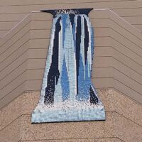 Wasserfall an der Public Library in Winnipeg, Manitoba