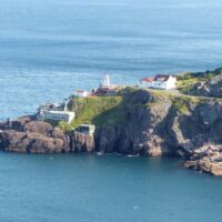 St. John's Hafeneinfahrt unterhalb des Signal Hill, Neufundland