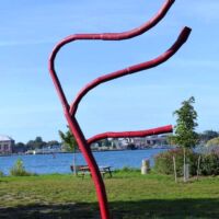 Elsie Savoie Sculpture Park Sault Ste. Marie, Ontario<br>
"Three Winds" von Pat Gladu Elsie Savoie Sculpture Park Sault Ste. Marie, Ontario