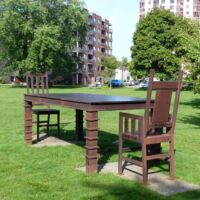 Elsie Savoie Sculpture Park Sault Ste. Marie, Ontario<br>
"Hole in the Sky” von Andrew Dutkewych Elsie Savoie Sculpture Park Sault Ste. Marie, Ontario