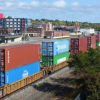 Güterzug in Thunder Bay, Ontario