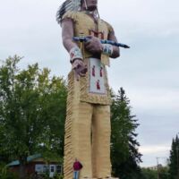 Hiawatha, World’s Tallest Native American Ironwood, Michigan