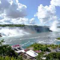 American Falls, New York und Horseshoe Falls, Ontario American Falls, New York und Horseshoe Falls, Ontario