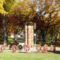 Legislative Grounds Centennial Flame in Edmonton, Alberta