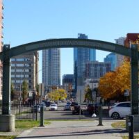 Railtown Park in Edmonton, Alberta