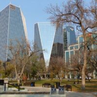Victoria Park in Downtown Regina, Saskatchewan