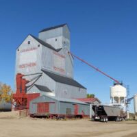 Grain Elevator in Rosthern, Saskatchewan