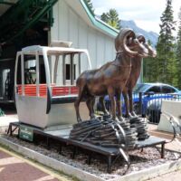 Talstation der Gondola auf den Sulphur Mountain in Banff, Alberta