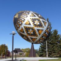 Pysanka in Vegreville, Alberta