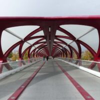Peace Bridge in Calgary, Alberta