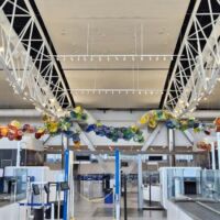 George Bush Intercontinental Airport Houston, Texas<br>
"Coastal Prairie Fiori" von Dale Chihuly Coastal Prairie Fiori (Houston, Texas)