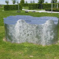 Würth Skulpturengarten Künzelsau, Germany<br>
"Groundswell" von Richard Deacon Groundswell (Künzelsau, Germany)
