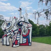 Discovery Green Park Houston, Texas<br>
"Monument au Fantôme" von Jean Dubuffet Monument au Fantôme (Houston, Texas)