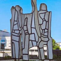 BNP Paribas Luxembourg<br>
"Elément d'architecture contorsionniste IV" von Jean Dubuffet Elément d'architecture contorsionniste IV (Luxembourg)