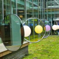 Stadtbibliothek Kolding, Denmark<br>
"Zwei Luftlöcher mit Licht" von Olafur Eliasson Zwei Luftlöcher mit Licht (Kolding, Denmark)
