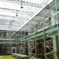 Stadtbibliothek Kolding, Denmark<br>
"Zwei Luftlöcher mit Licht" von Olafur Eliasson Zwei Luftlöcher mit Licht (Kolding, Denmark)