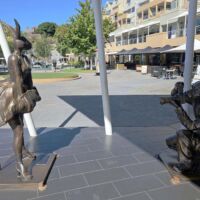 Salamanca Square Hobart, Tasmania<br>
"Happy Birthday, Mr. President" von Gillie and Marc Happy Birthday, Mr. President (Hobart, Tasmania)