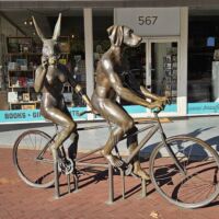 Perth, Western Australia<br>
"Tandem Riders" von Gillie and Marc Tandem Riders (Perth, Western Australia)