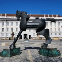Schlossplatz Ansbach, Germany<br>
„Anscavallo" von Jürgen Goertz Anscavallo (Ansbach, Germany)