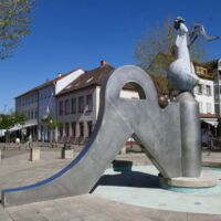 Königsplatz Germersheim, Germany<br>
"Flügel der Fantasie" von Jürgen Goertz Flügel der Fantasie (Germersheim, Germany)