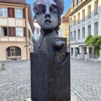 Johann-Sebastian-Bach-Platz Ansbach, Germany<br>
„Lech und Malsche“ von Jürgen Goertz Lech und Malsche (Ansbach, Germany)