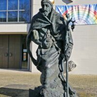 Heilig-Kreuz-Kirche Angelbachtal, Germany<br>
"Augustinus" von Jürgen Goertz Augustinus (Angelbachtal, Germany)