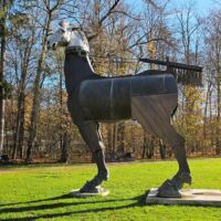 Schlosspark Angelbachtal, Germany<br>
"Musengaul" von Jürgen Goertz Musengaul (Angelbachtal, Germany)
