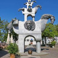 Hillerplatz Bietigheim-Bissingen, Germany<br>
"Turm der grauen Pferde" von Jürgen Goertz Turm der grauen Pferde (Bietigheim-Bissigen, Germany)
