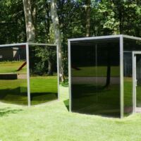 Kröller-Müller Museum Otterlo, the Netherlands<br>
"Two Adjacent Pavilions" von Dan Graham Two Adjacent Pavilions (Otterlo, the Netherlands)