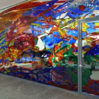 Museum Reinhard Ernst Wiesbaden, Germany<br>
"Ein Glas Wasser, bitte" von Katharina Grosse Ein Glas Wasser, bitte (Museum Reinhard Ernst Wiesbaden, Germany)