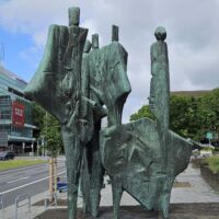 Stresemannplatz Kiel, Germany<br>
"Fünf Erdteile" von Bernhard Heiliger Fünf Erdteile (Kiel, Germany)