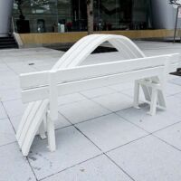 Collyer Quay, Singapore<br>
"Modified Social Bench #10" von Jeppe Hein Modified Social Bench #10 (Singapore)